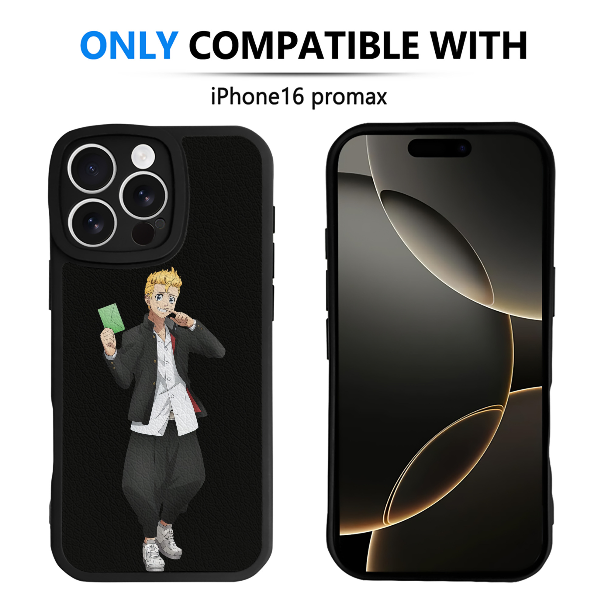 （画像用） 東京リベンジャーズ Tokyo Revengers 【iPhone 16シリーズ対応】シリコンスマホケース（レザー調） 材質：シリコン